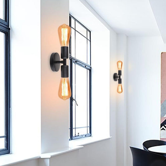 Double Head Wall Lamp Creative Bedroom Corridor Aisle Bedside Hotel Wall Sconce Lighting