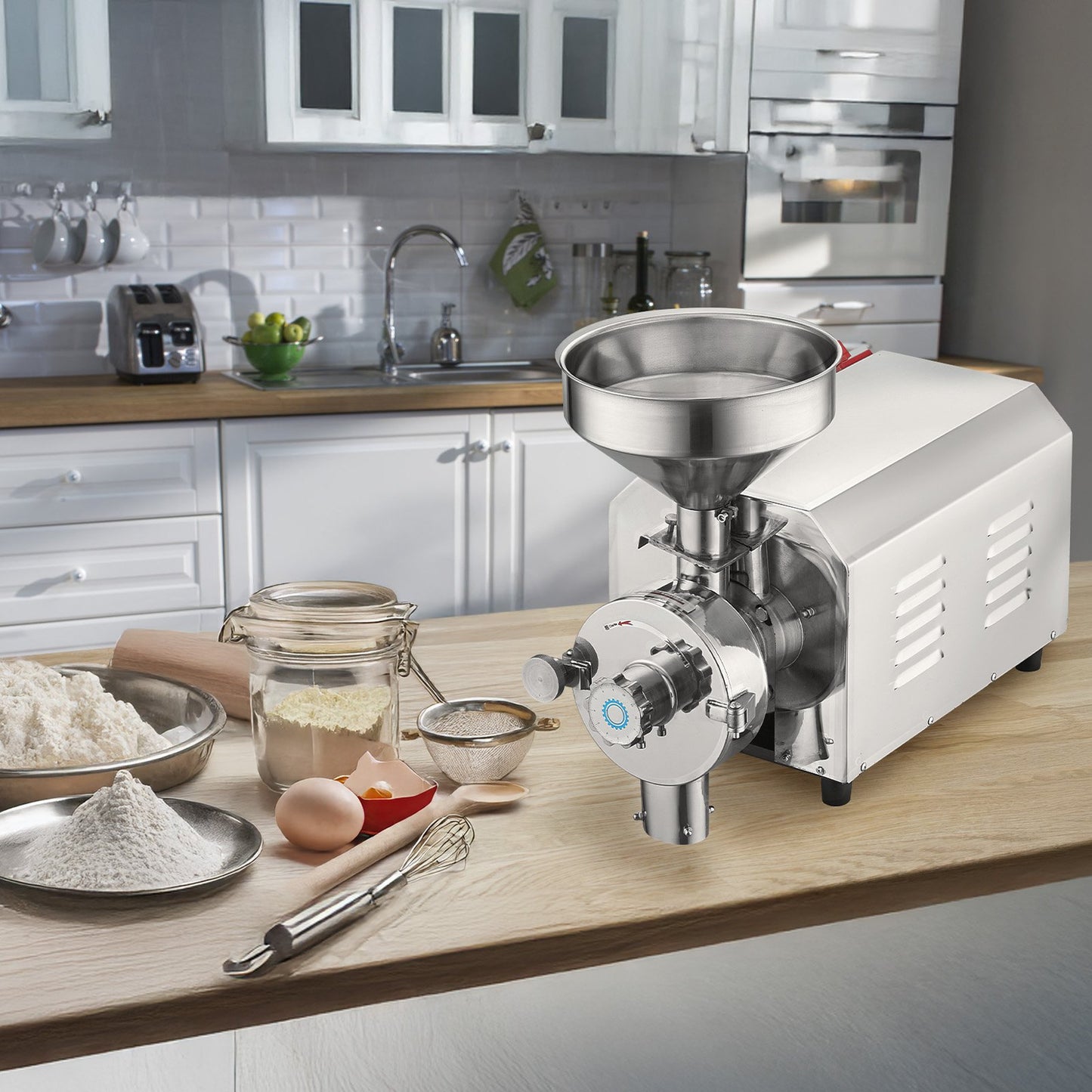 2200W Grain Grinding Mill Machine Food Processing Grinder for Dry Grains and Spices