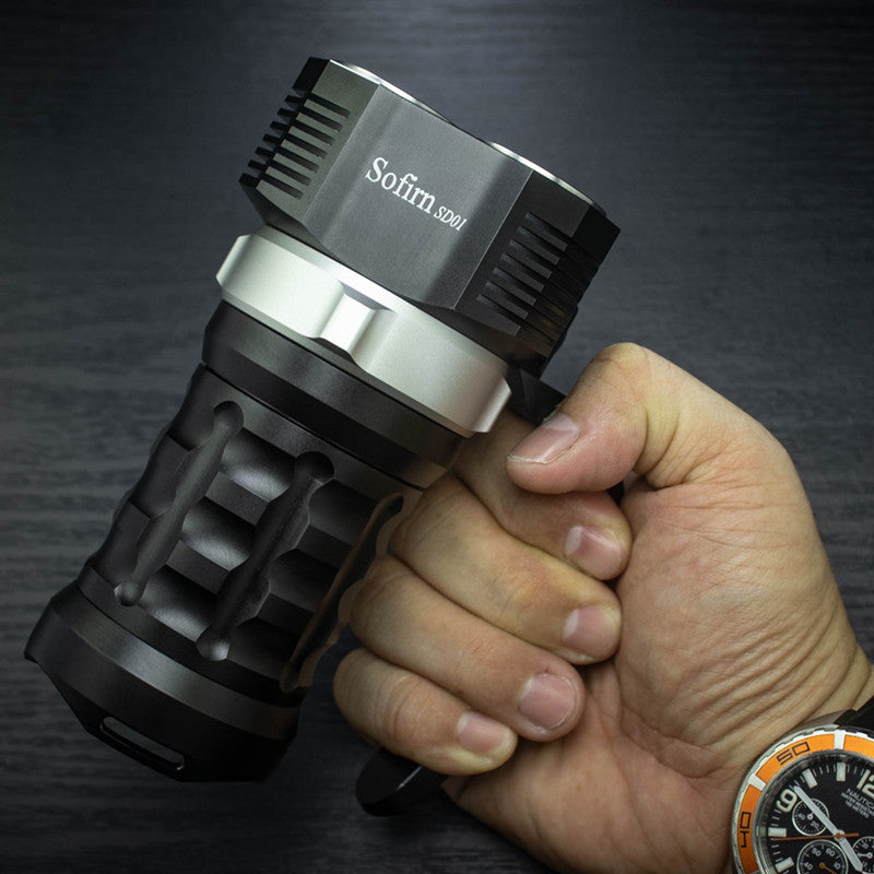 Diving Tube Super Bright Waterproof Flashlight High Power Underwater LED Torch for Diving & Outdoor Use