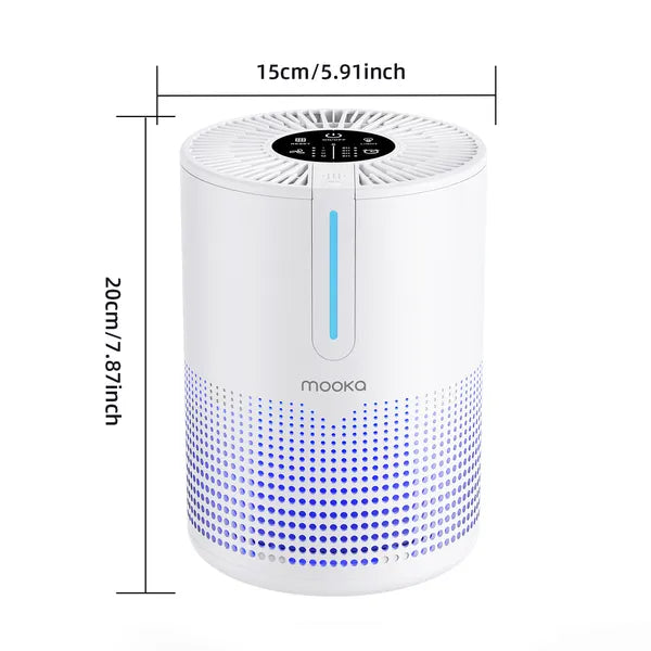 Air Purifier for Bedroom Home up to 430 Sq Ft H13 HEPA Small Portable USB Air Cleaner for Smoke Dust Pollen Pets Odor Removal