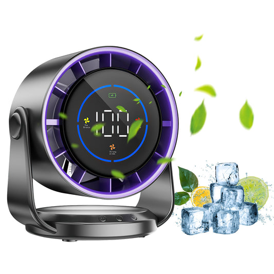 Rechargeable Mini Desk Fan Battery Operated Wall Mounted Portable Fan with Adjustable Tilt for Home Office Travel