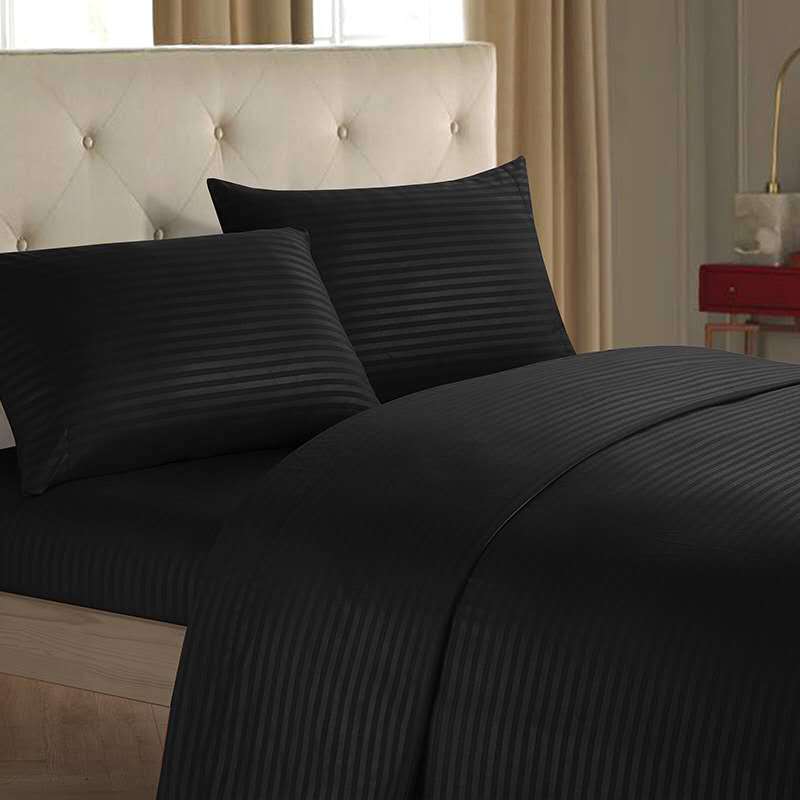 Luxury Mono Color Bedding Set Fitted Bed Sheets Soft Minimalist Bedroom Bedding Collection