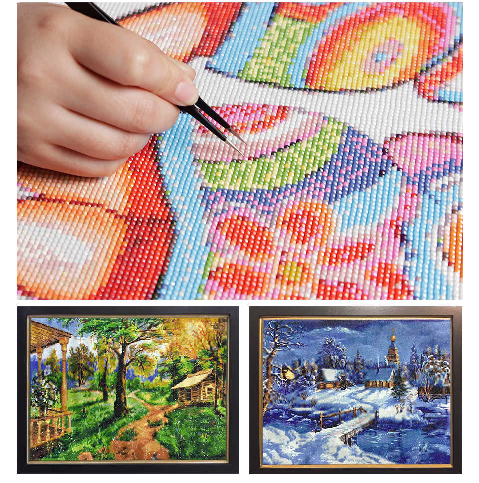 Home Diamond Painting Waterfall Mosaic Cross Stitch DIY Wall Art Kit for Living Room Bedroom Decoration