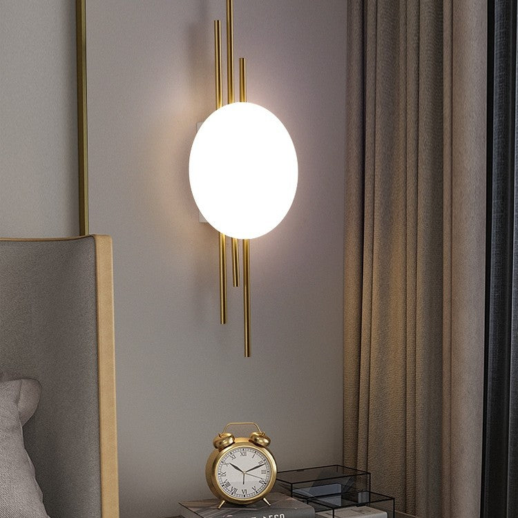 Household Minimalist Modern Wall Lamp Simple LED Sconce Lighting for Bedroom Living Room Decor