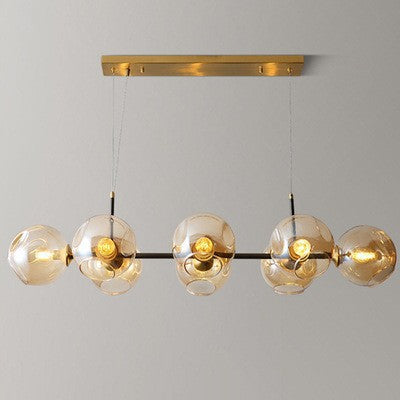 Sleek Glass-Ball Pendant Light – Luxury Bedroom & Dining Room Lighting
