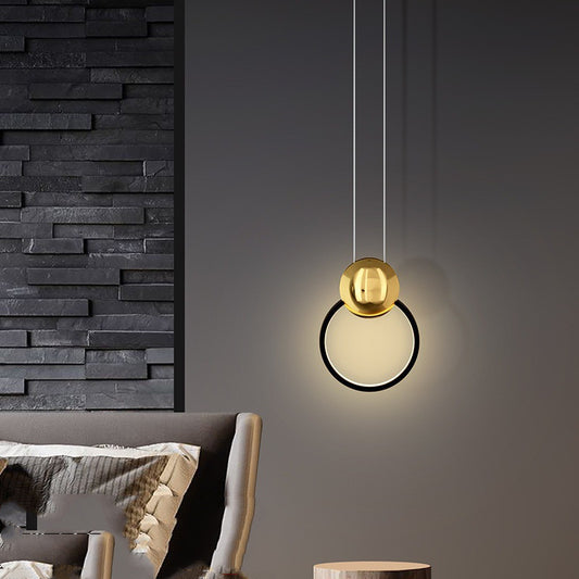 Moon Shadow Bedside Chandelier for Bedroom Living Room Study Decorative Ambient Light