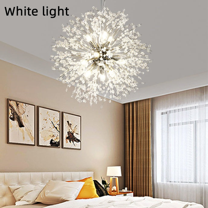 Dandelion Crystal Chandelier – Elegant Lighting for Restaurant, Bedroom & Shop