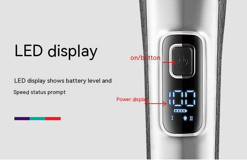 Rechargeable Floating Shaver – LCD Digital Display Waterproof Electric Razor for Men