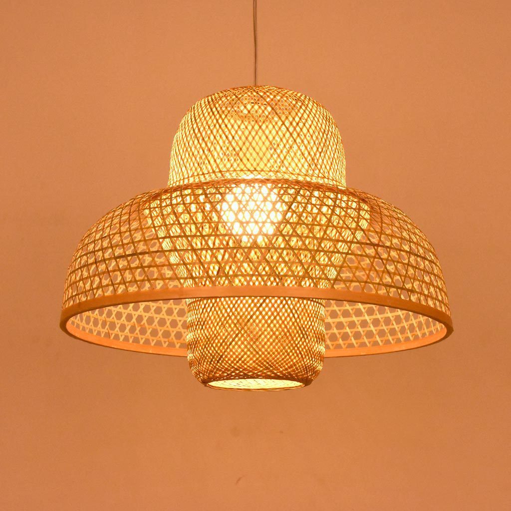 Bamboo Chandelier – New Chinese Style Farmhouse Lighting