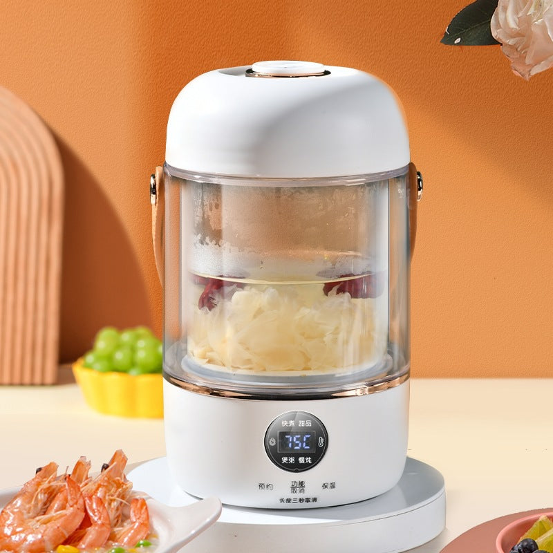 110V220V Smart Electric Stew Cooker Personal Portable Electric Stew Pot for Home Travel Use