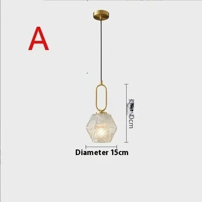 Modern Glass Chandelier Creative Restaurant Bar Simple Pendant Light Fixture Home Decor Lighting