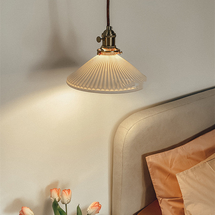 Nordic Japanese Porcelain Chandelier – Simple Creative Light-Transmitting Ceiling Lamp