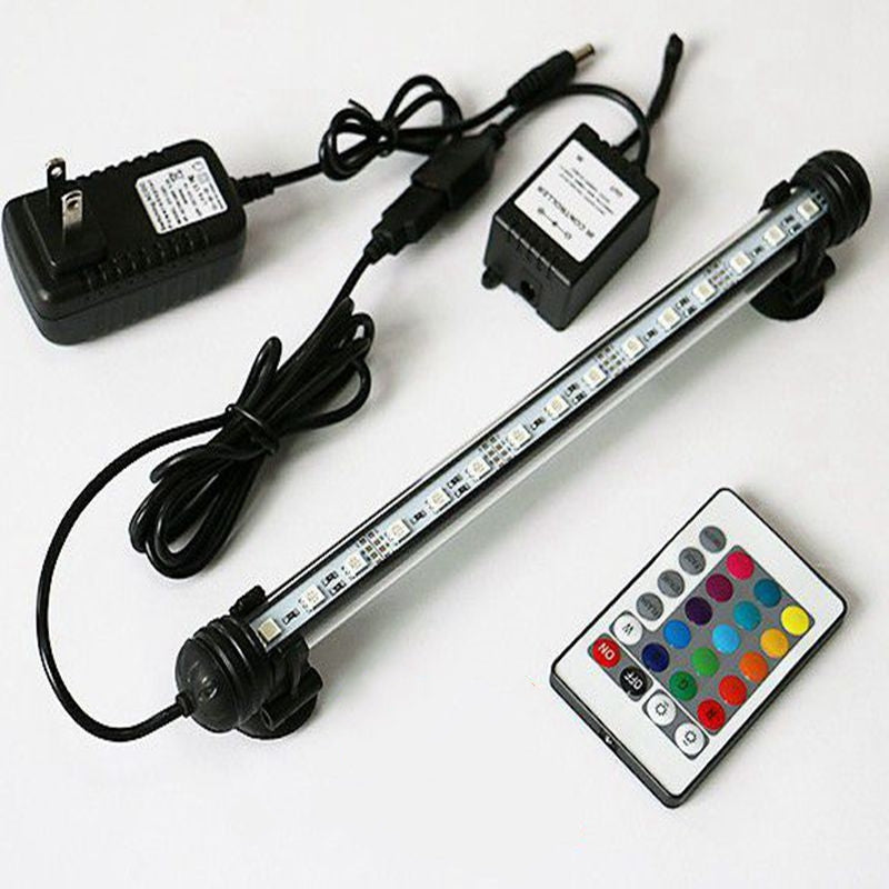 Aquarium Waterproof LED Light Rainbow Color Changing Small Water Plant Grass Lamp Submersible Tank Lighting