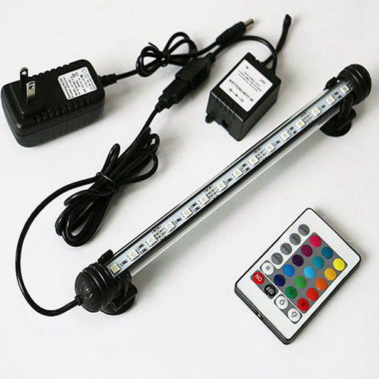 Aquarium Waterproof LED Light Rainbow Color Changing Small Water Plant Grass Lamp Submersible Tank Lighting